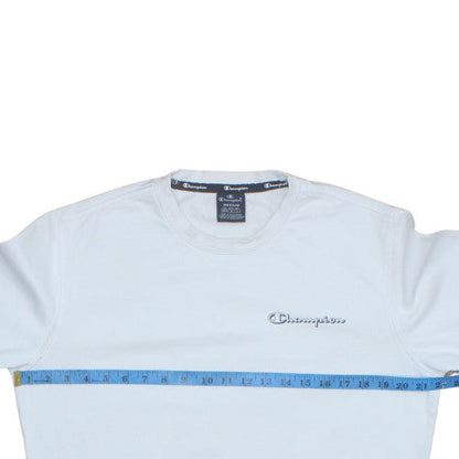 Mens UK Size M Champion White Pullover Sweatshirt