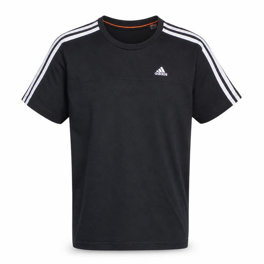 Front view of Adidas Men's Black XS Performance Essentials Sports T-Shirt