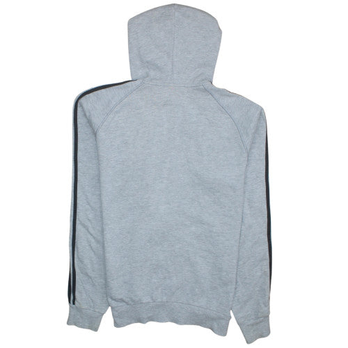 Mens UK Size L Adidas Grey Full Zip Hoodie