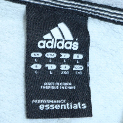 Mens UK Size L Adidas Grey Full Zip Hoodie