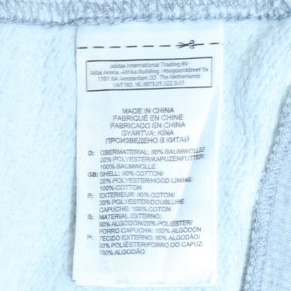 Mens UK Size L Adidas Grey Full Zip Hoodie