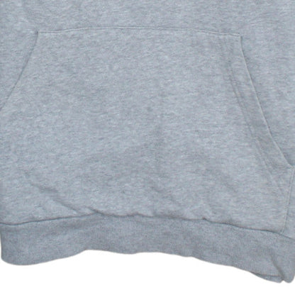 Adidas Boys Grey Pullover Hoodie 13-14 Years Logo Fleece Hooded Sweatshirt