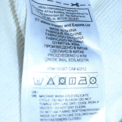 Womens UK Size 10 Adidas White Pullover Hoodie