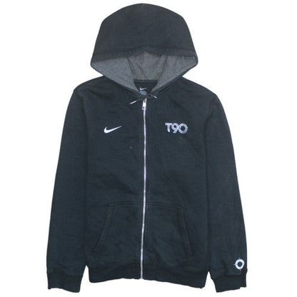 Nike Boys Black Full Zip Hoodie XL 13-15 Years Fleece Sportswear