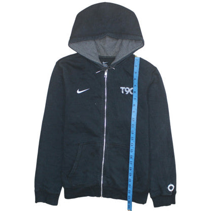 Nike Boys Black Full Zip Hoodie XL 13-15 Years Fleece Sportswear