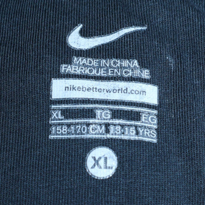 Nike Boys Black Full Zip Hoodie XL 13-15 Years Fleece Sportswear