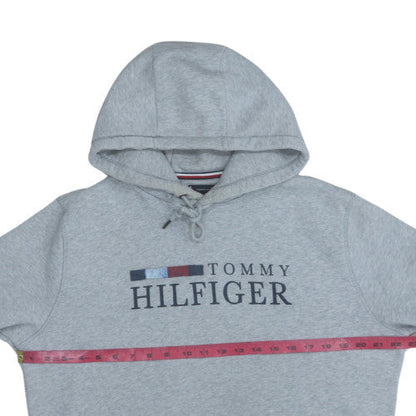 Mens UK Size L Tommy Hilfiger Grey Pullover Hoodie