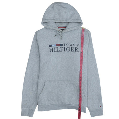 Mens UK Size L Tommy Hilfiger Grey Pullover Hoodie