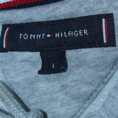 Mens UK Size L Tommy Hilfiger Grey Pullover Hoodie
