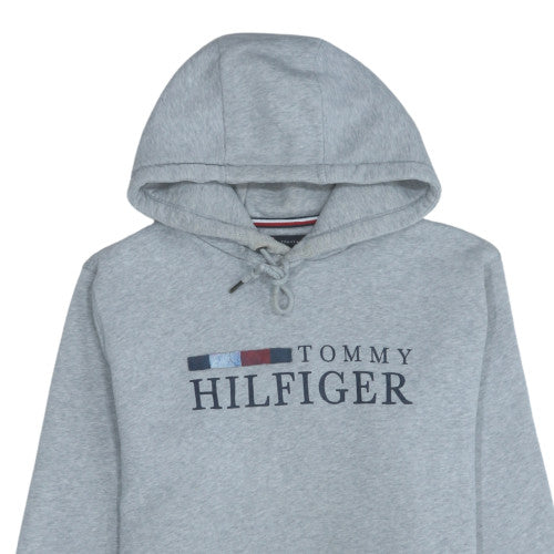 Mens UK Size L Tommy Hilfiger Grey Pullover Hoodie
