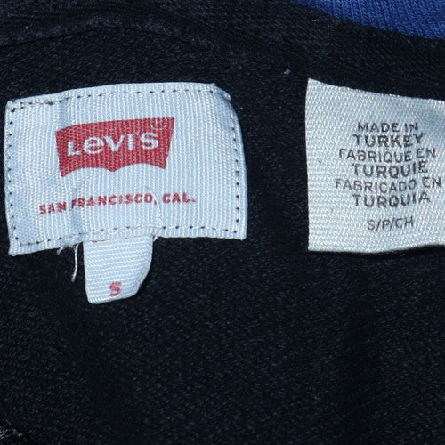 Mens UK Size S Levi's Black Full Zip Hoodie