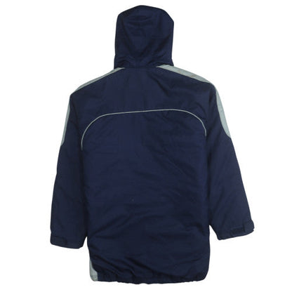 Adidas Men's Blue Hooded Waterproof Parka Jacket Size M