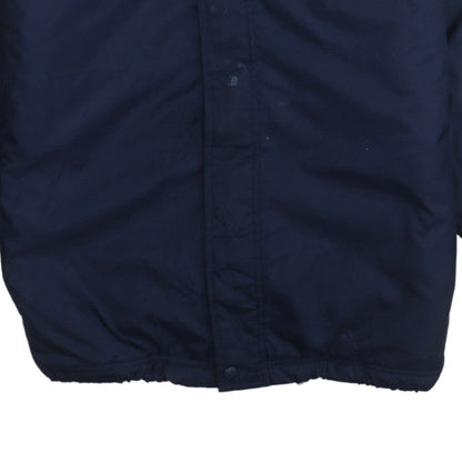 Adidas Men's Blue Hooded Waterproof Parka Jacket Size M