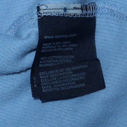 Tommy Hilfiger Men’s Blue V-Neck Cotton Pullover Jumper XL