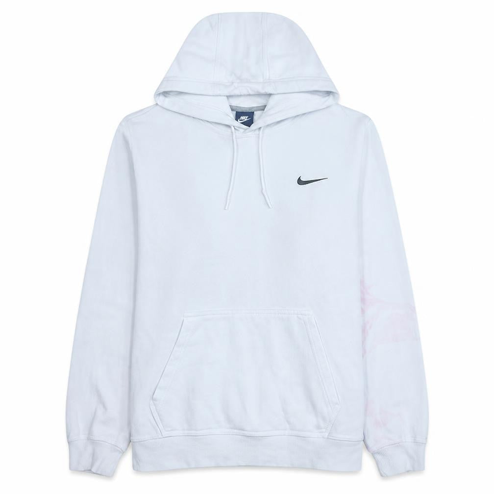 Mens UK Size L Nike White Pullover Hoodie