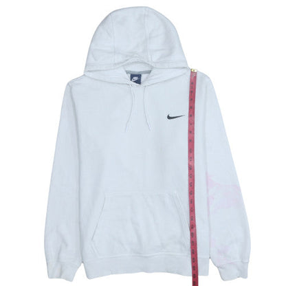 Mens UK Size L Nike White Pullover Hoodie