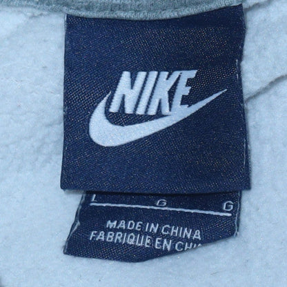 Mens UK Size L Nike White Pullover Hoodie