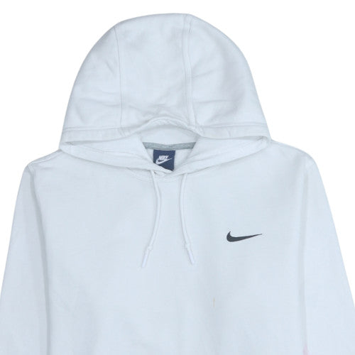 Mens UK Size L Nike White Pullover Hoodie