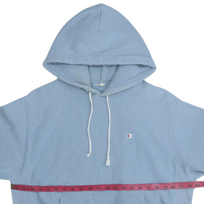 Mens UK Size M Champion Blue Pullover Hoodie
