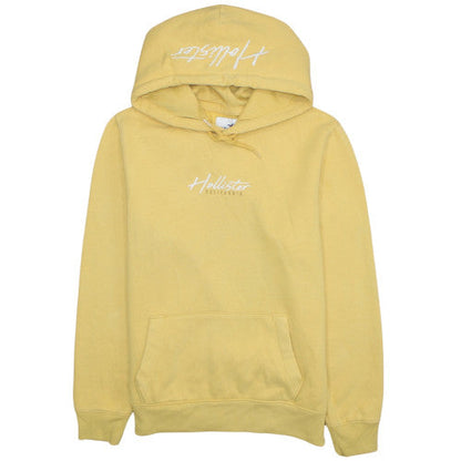 Mens UK Size M Hollister Yellow Pullover Hoodie
