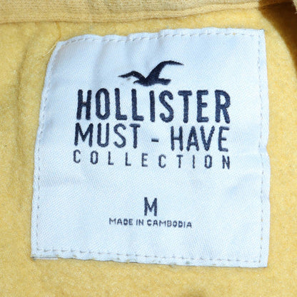 Mens UK Size M Hollister Yellow Pullover Hoodie