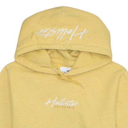 Mens UK Size M Hollister Yellow Pullover Hoodie