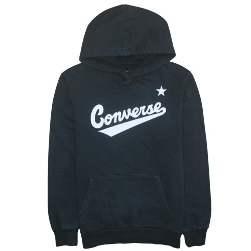Mens UK Size S Converse Black Pullover Hoodie