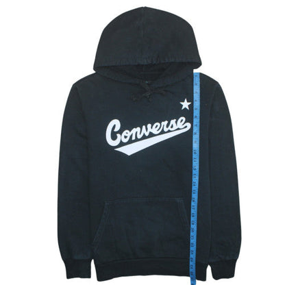 Mens UK Size S Converse Black Pullover Hoodie