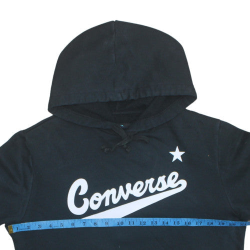 Mens UK Size S Converse Black Pullover Hoodie