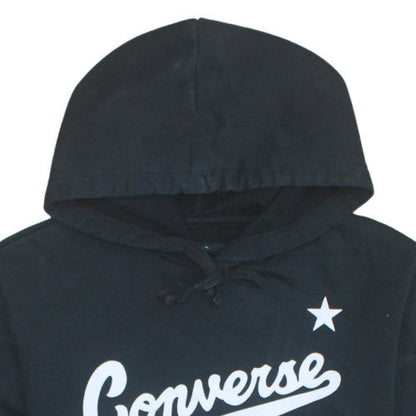 Mens UK Size S Converse Black Pullover Hoodie