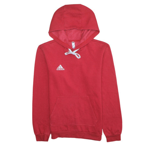Mens UK Size S Adidas Red Pullover Hoodie