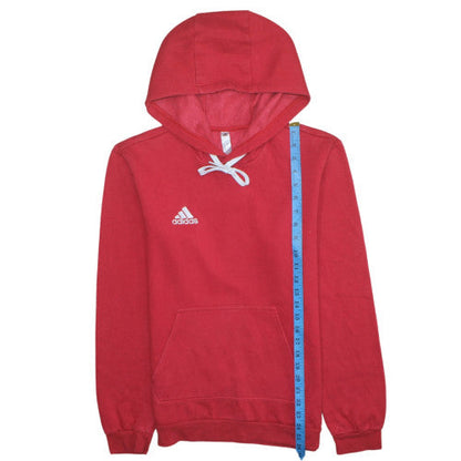 Mens UK Size S Adidas Red Pullover Hoodie