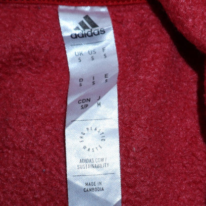 Mens UK Size S Adidas Red Pullover Hoodie