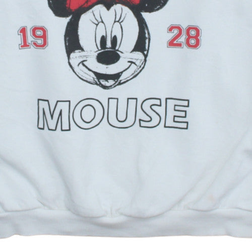 Womens UK Size S George White Pullover Sweatshirt