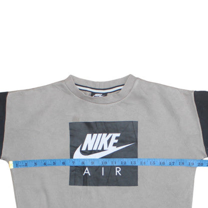 Nike Boys Grey Air Logo Crew Neck Fleece Sweatshirt 12-13 Years