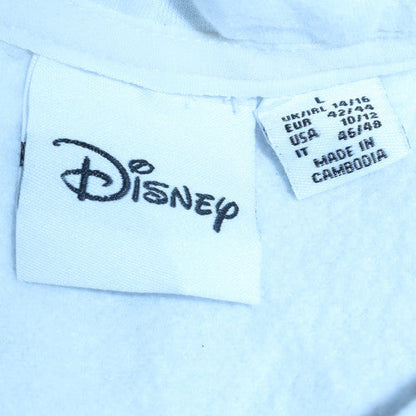 Womens UK Size L Disney White Pullover Hoodie