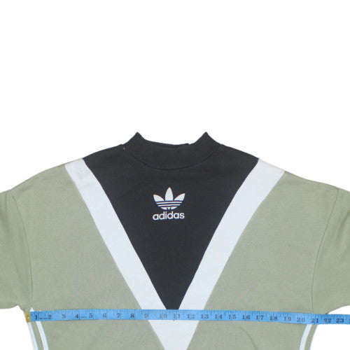 Womens UK Size 8 Adidas Green Pullover Sweatshirt