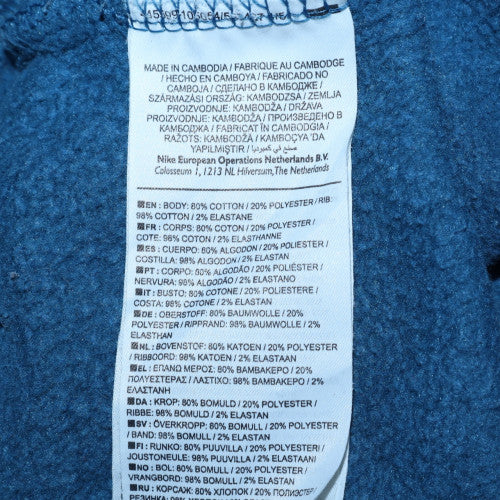 Mens UK Size S Nike Blue Pullover Sweatshirt