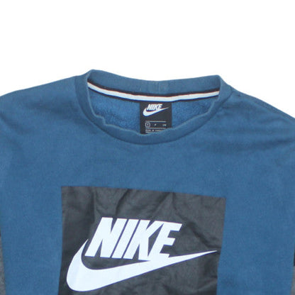 Mens UK Size S Nike Blue Pullover Sweatshirt