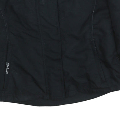 DMP Women's Black Motorcycle Jacket Size 12 Windproof Lined Nylon