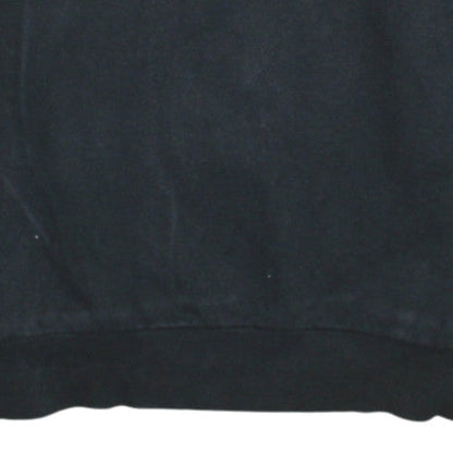 Adidas Boys Black Crew Neck Pullover Sweatshirt XL 15-16Y Logo Cotton Blend