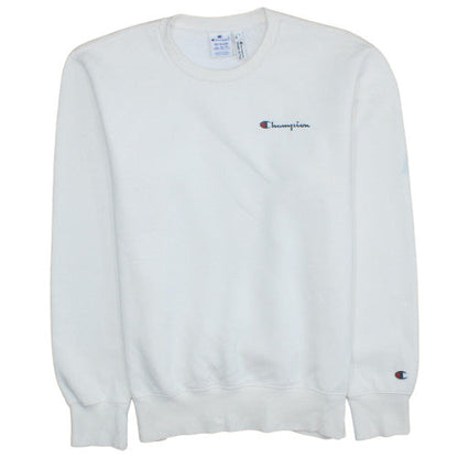 Mens UK Size M Champion White Pullover Sweatshirt