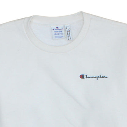 Mens UK Size M Champion White Pullover Sweatshirt