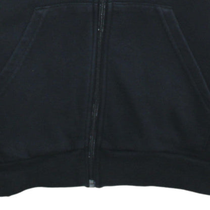 Adidas Boys Black Full Zip Hoodie 14 Years Regular Fit Sports Fleece
