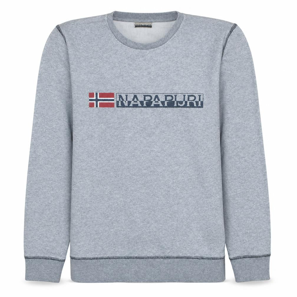 Mens UK Size S Napapijri Grey Pullover Sweatshirt