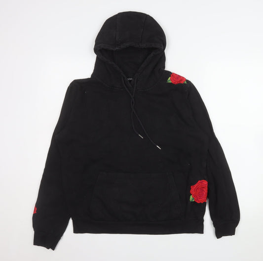 Womens UK Size M Brave Soul Black Pullover Hoodie