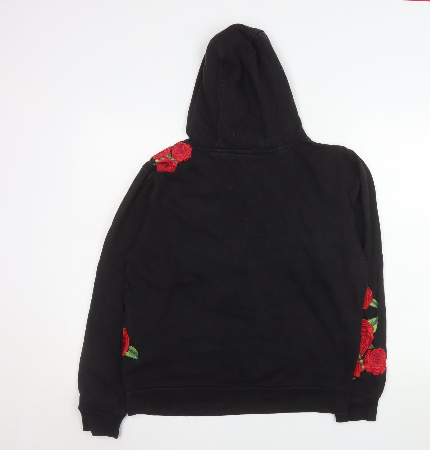 Womens UK Size M Brave Soul Black Pullover Hoodie