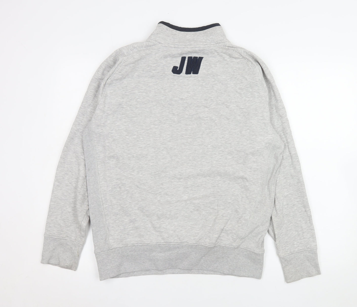 Mens UK Size S Jack Wills Grey 1/4 Zip Sweatshirt