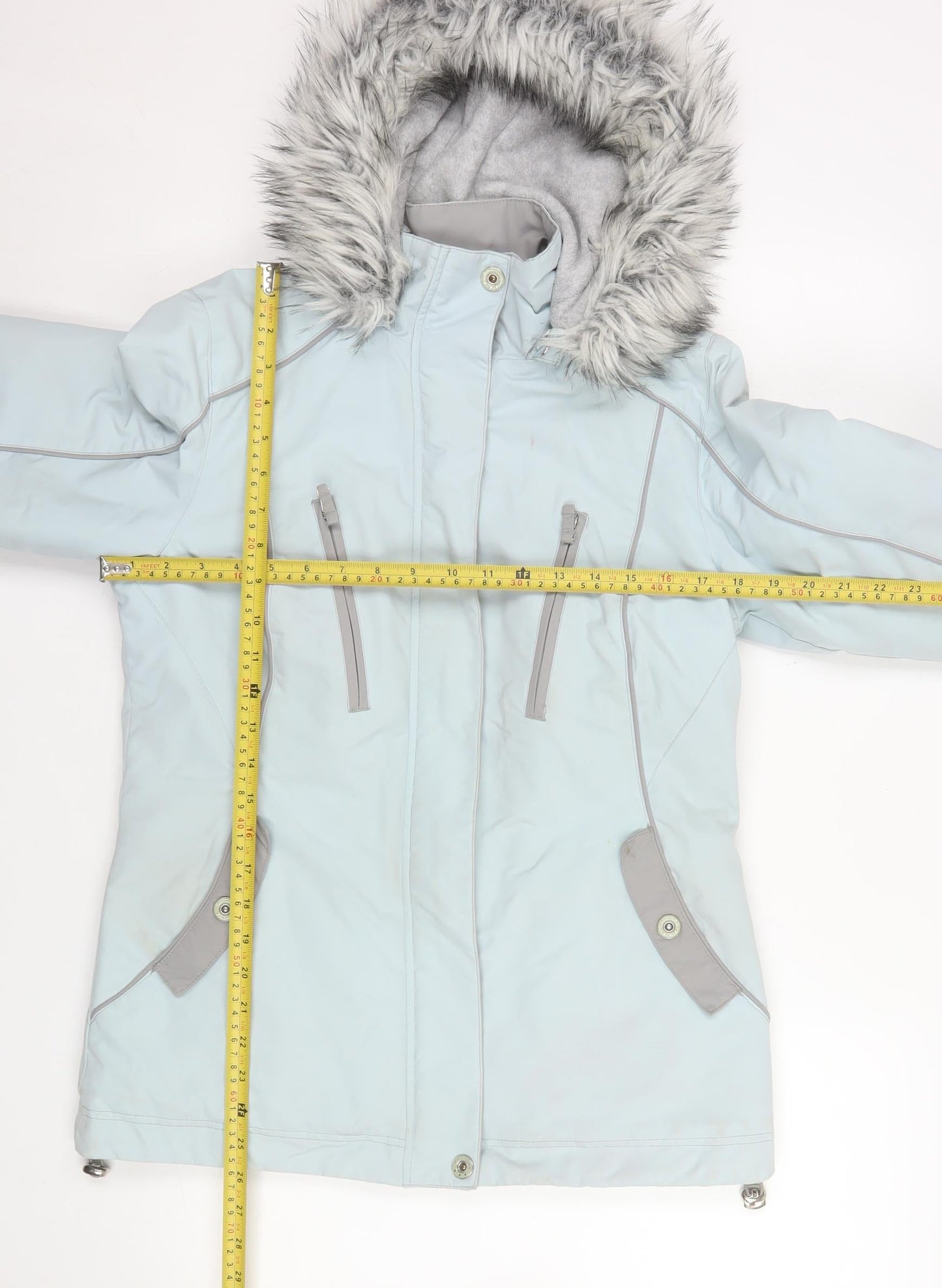 Womens UK Size S Marks and Spencer Blue Puffer Jacket