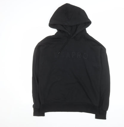 Womens UK Size 12 USA Pro Black Pullover Hoodie